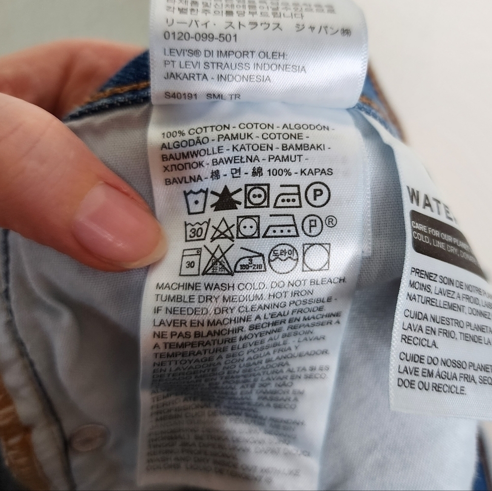 Levi's Deconstructed Denim Iconic Skirt 32 NWT - Picture 6 of 8